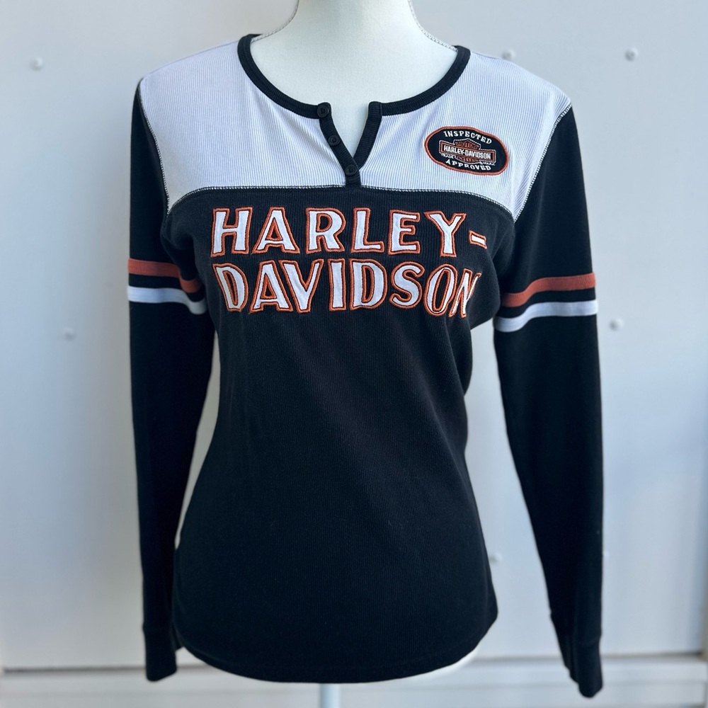 RARE Y2K Vintage Harley-Davidson Embroidered Top